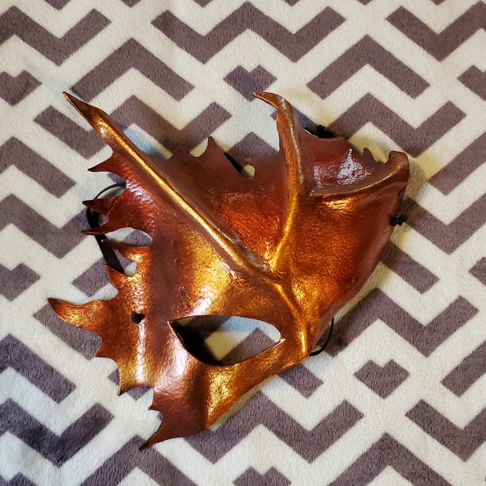 Autumn Leaf Masquerade Mask